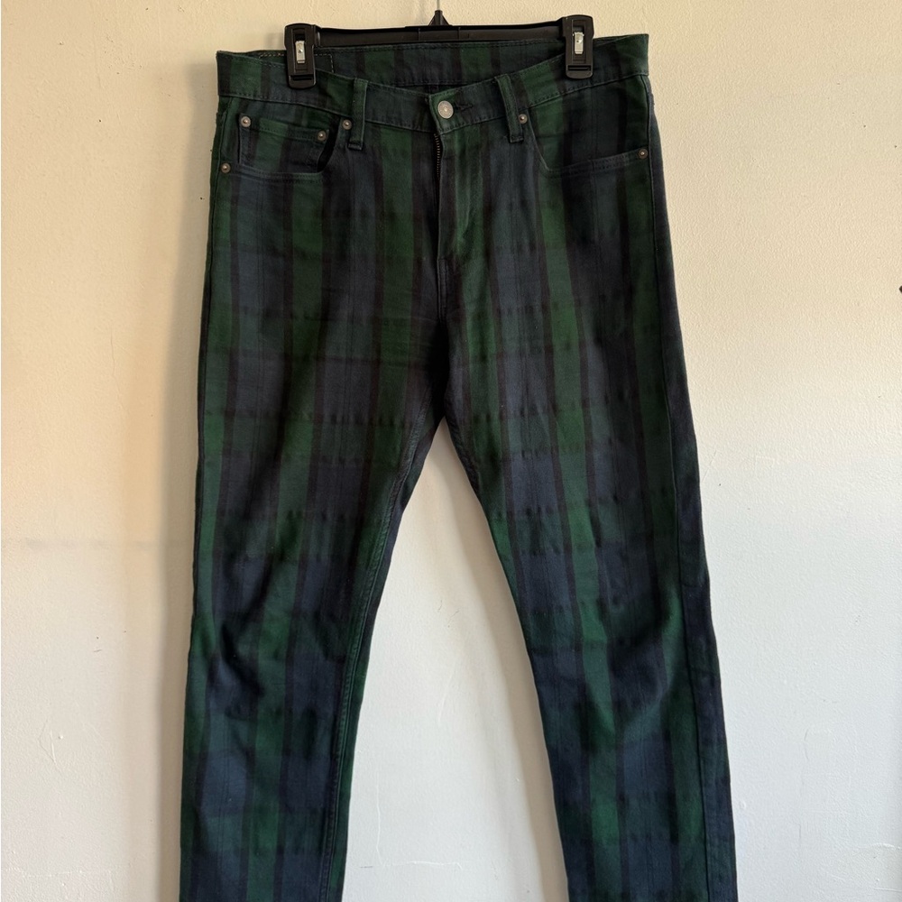 Green and Black Men's Jeans